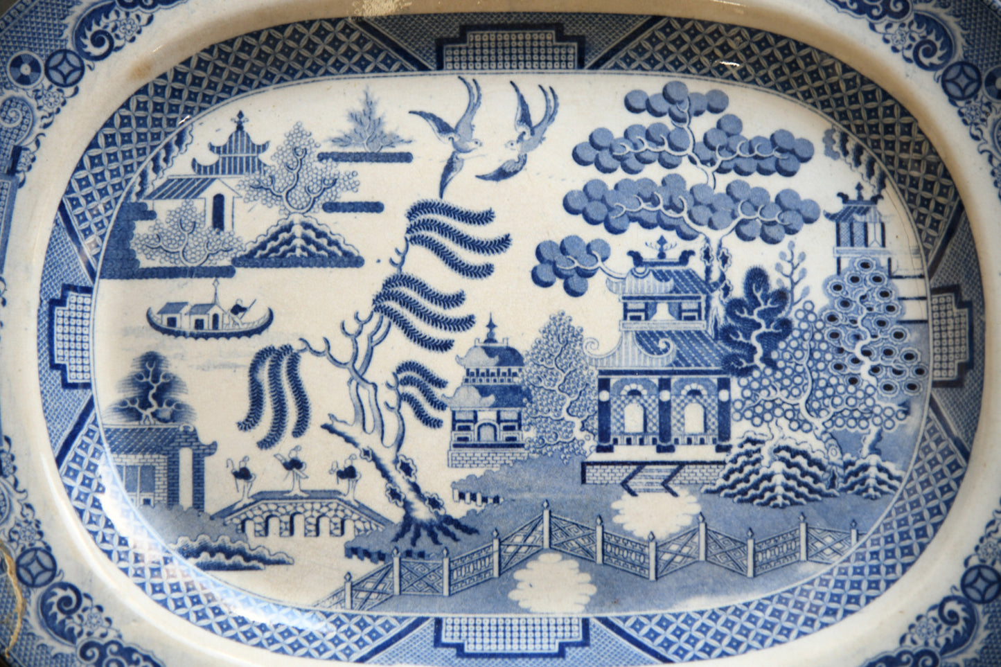 2 Willow Meat Plates