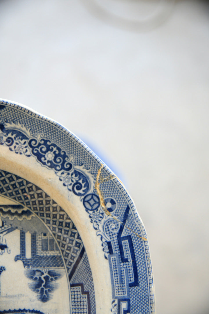 2 Willow Meat Plates