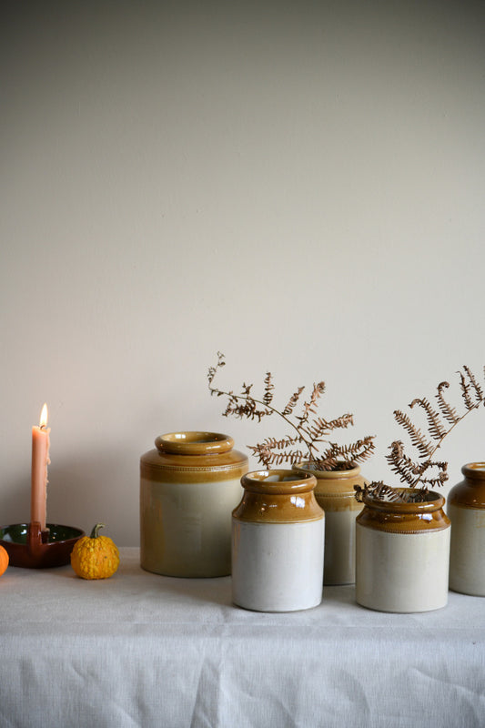 5 x Stoneware Pots