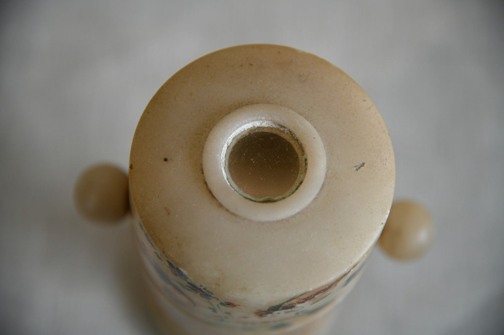 Antique Alabaster Peep Egg Souvenir - Margate