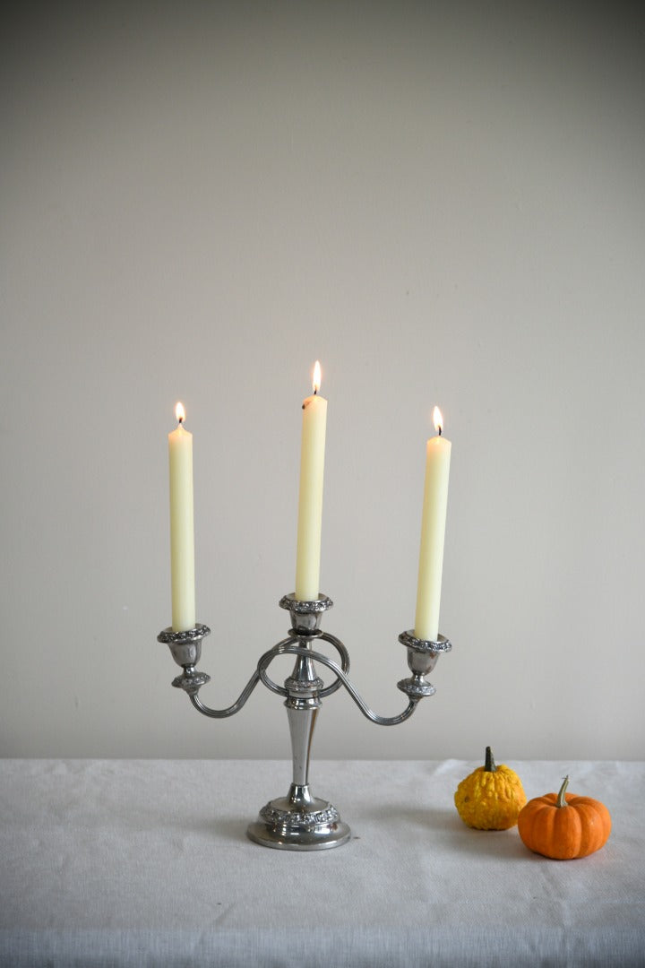 Silver Plated Candelabra Candle Holder