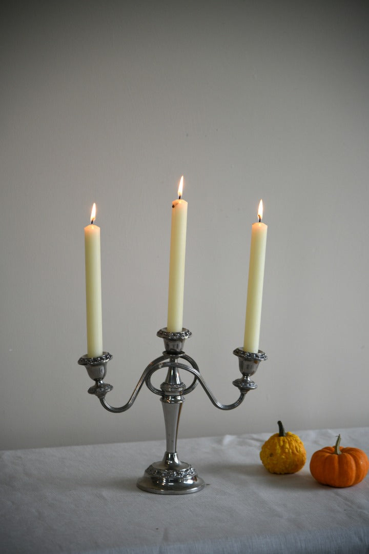 Silver Plated Candelabra Candle Holder