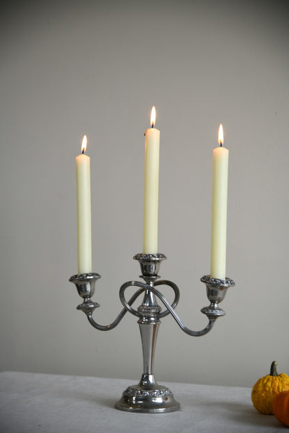 Silver Plated Candelabra Candle Holder