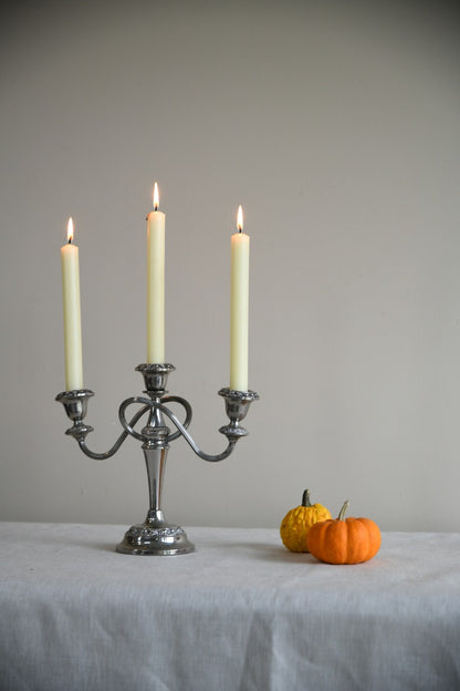 Silver Plated Candelabra Candle Holder