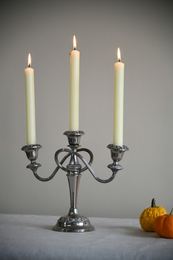 Silver Plated Candelabra Candle Holder