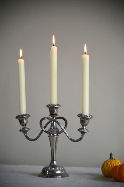 Silver Plated Candelabra Candle Holder