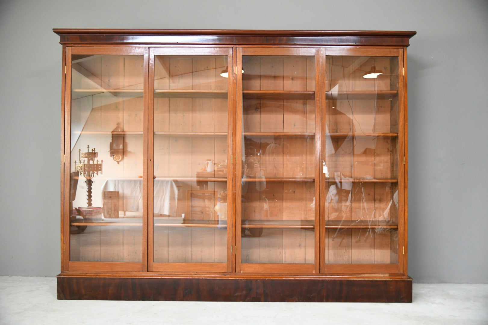 Large Glazed Bookcase