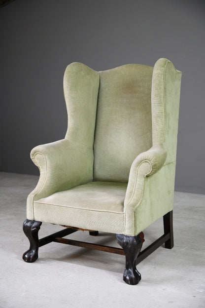 Antique Wing Back Armchair