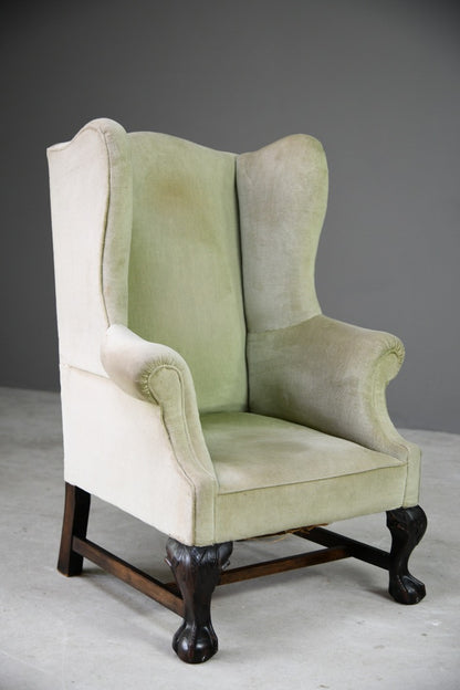 Antique Wing Back Armchair