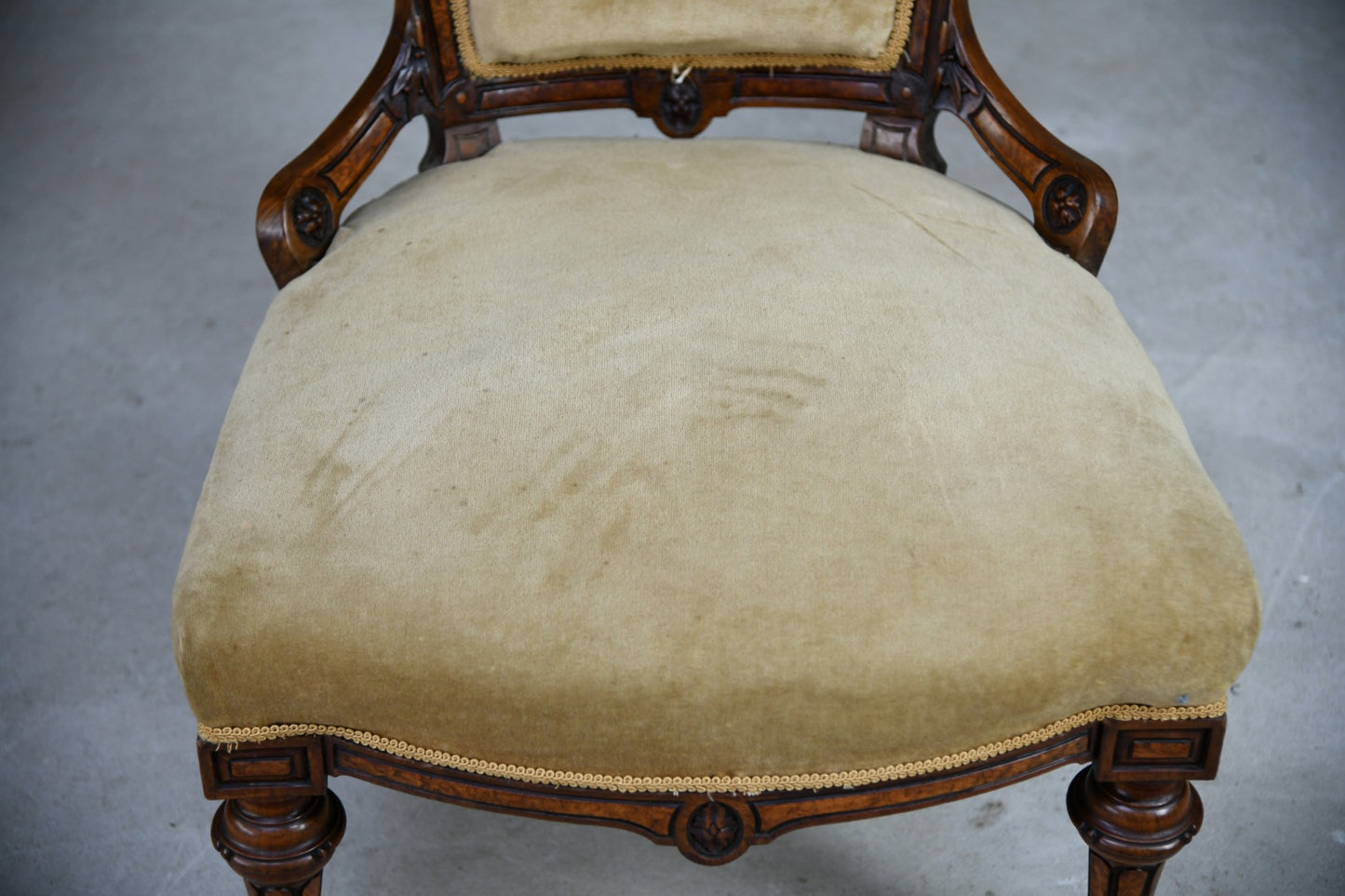 Victorian Walnut Occasional Chair