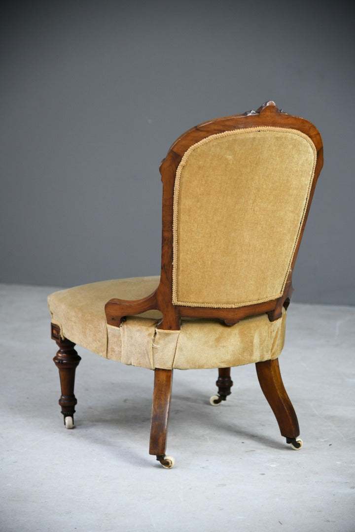 Victorian Walnut Occasional Chair