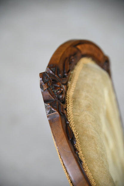 Victorian Walnut Occasional Chair