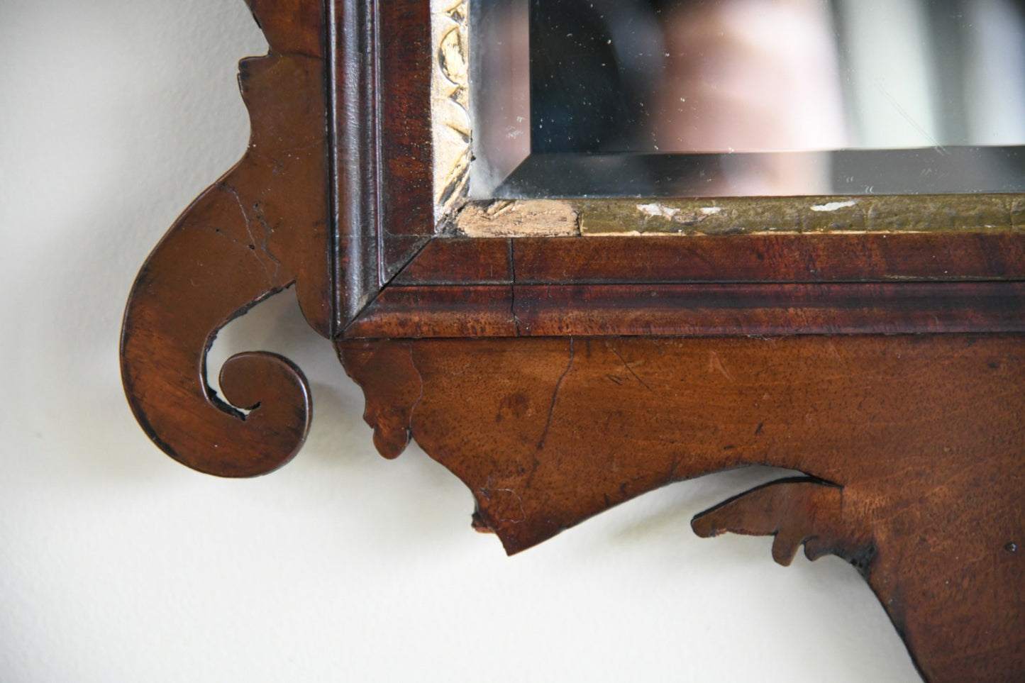 Georgian Style Walnut Mirror