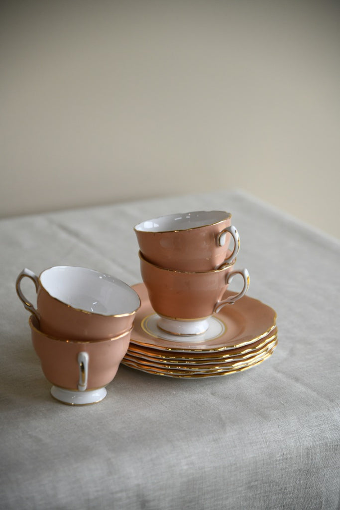 Vintage Colclough Ridgway Cups & Tea Plates