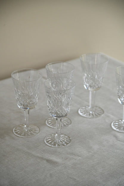 5 Vintage Quality Wine Glasses