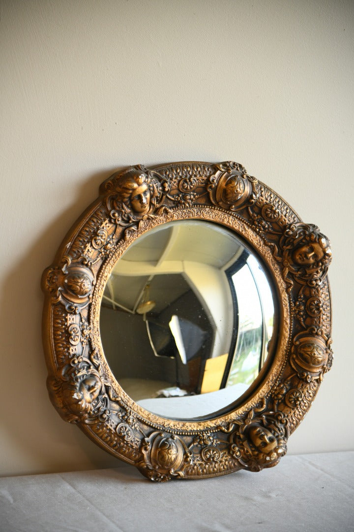 Convex Gilt Plaster Mirror
