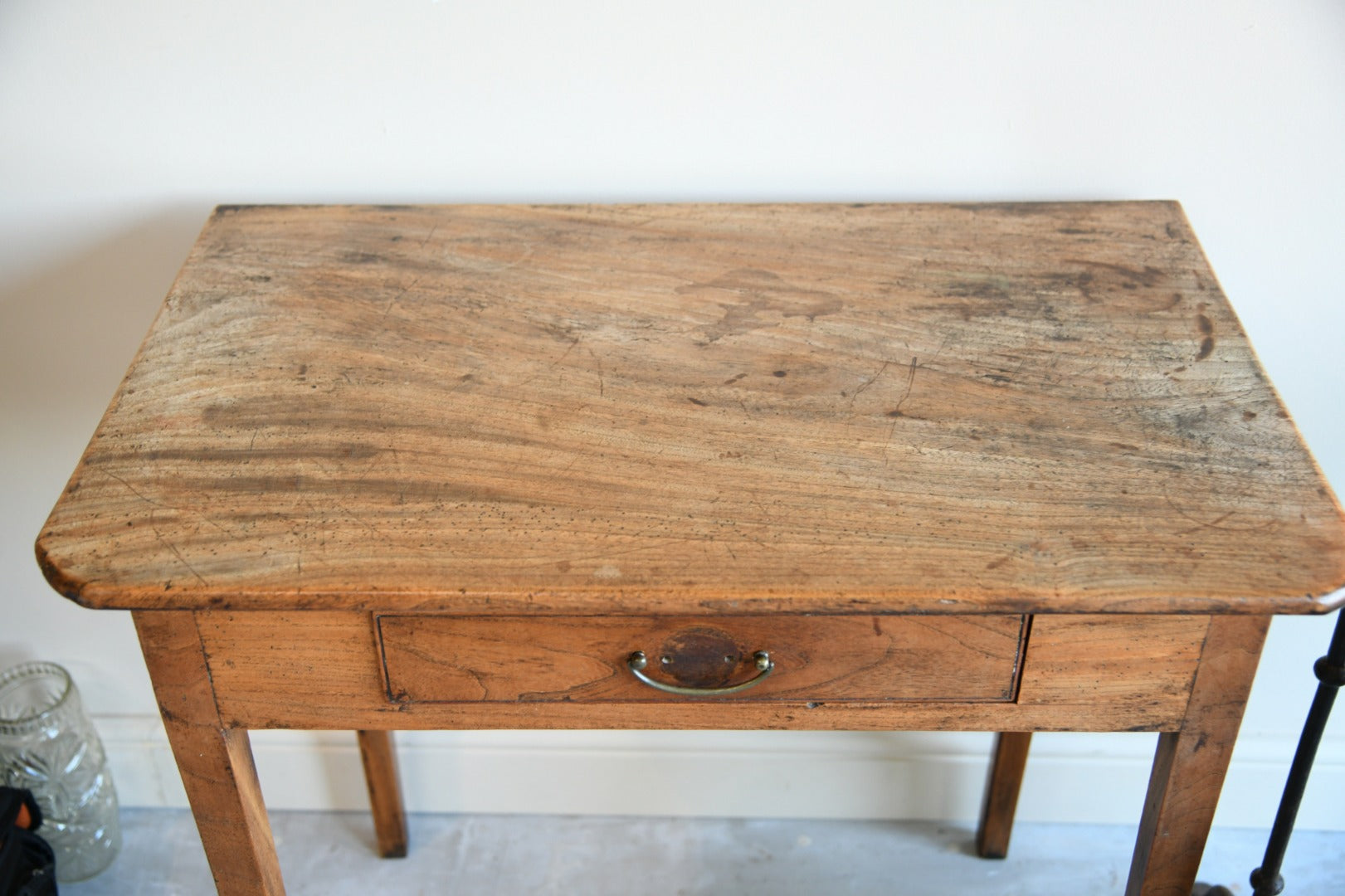 Small French Fruitwood Table