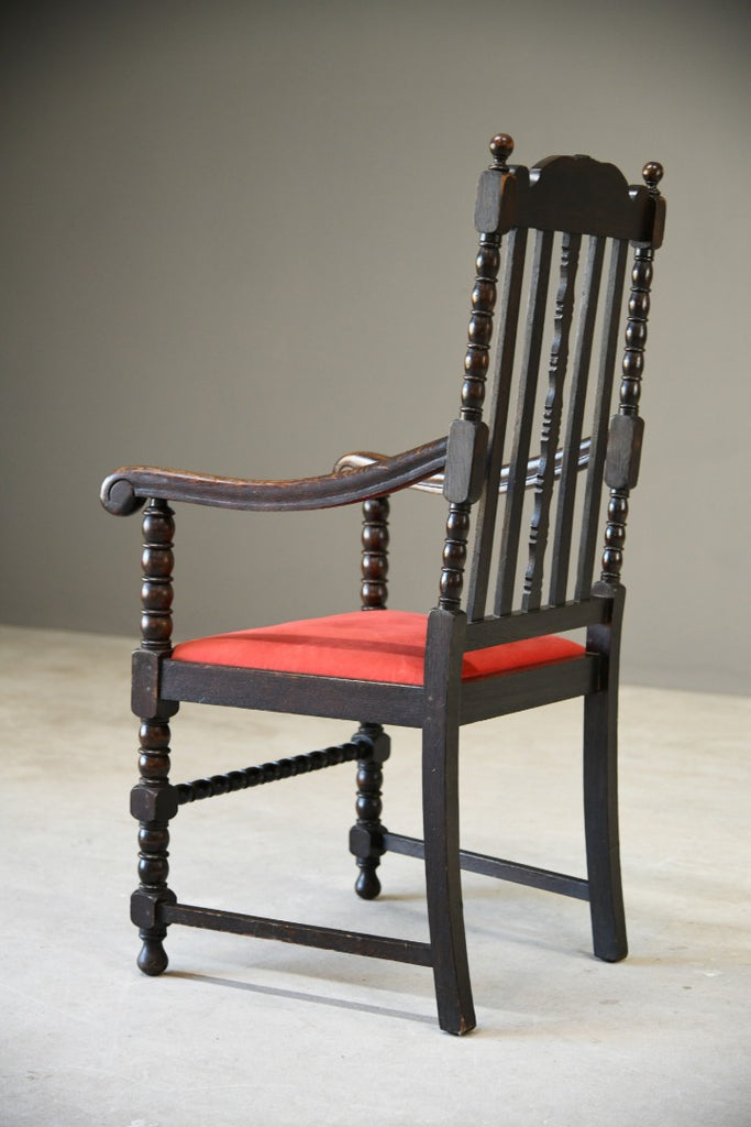 Early 20th Century Oak Bobbin Chair