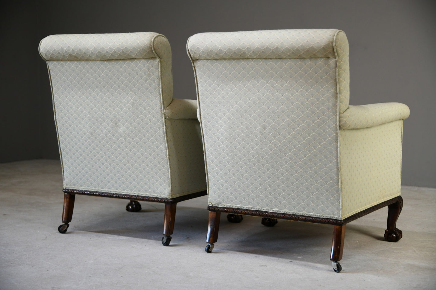 Pair Upholstered Armchairs