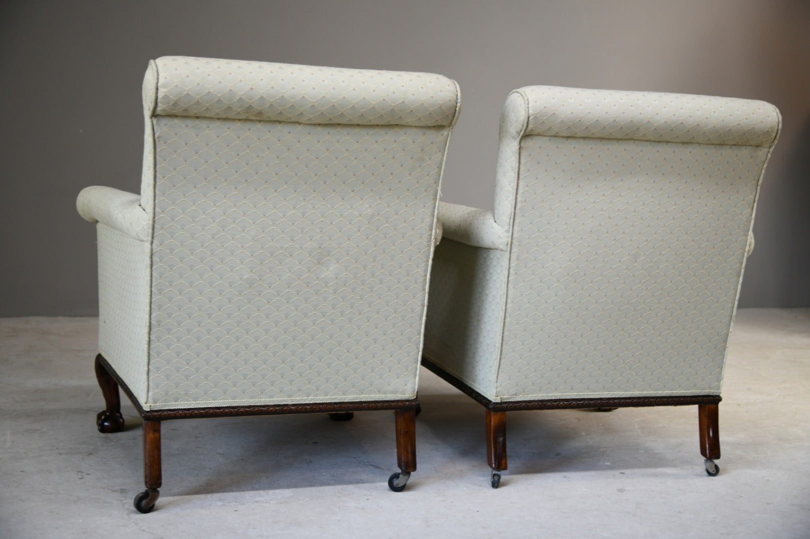 Pair Upholstered Armchairs