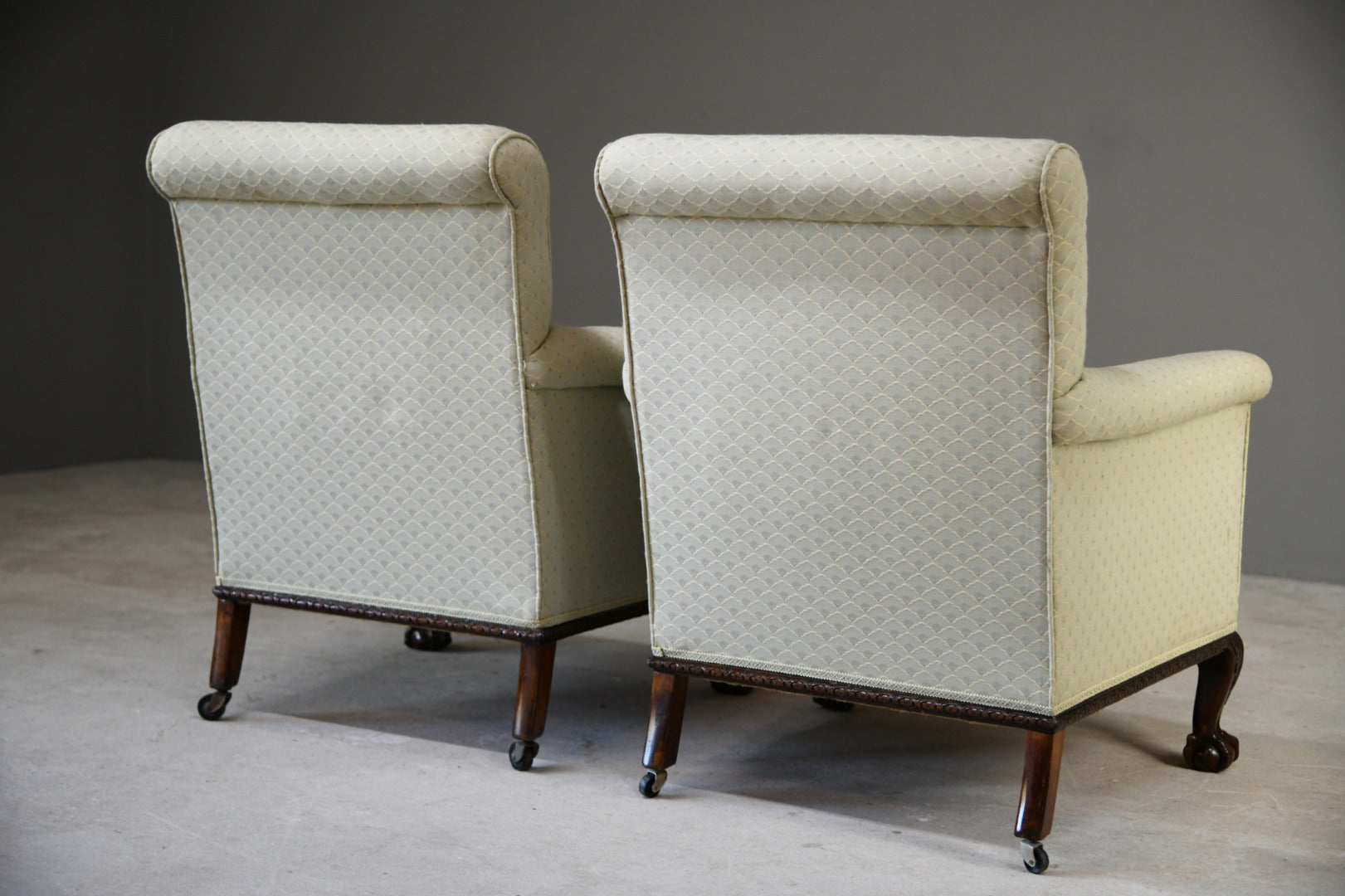 Pair Upholstered Armchairs