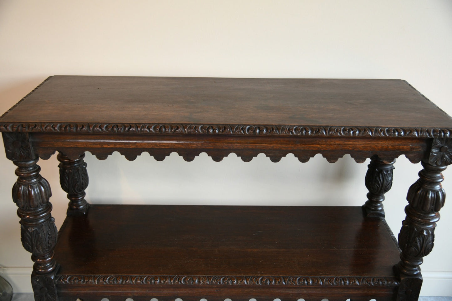 Antique Oak Buffet Table