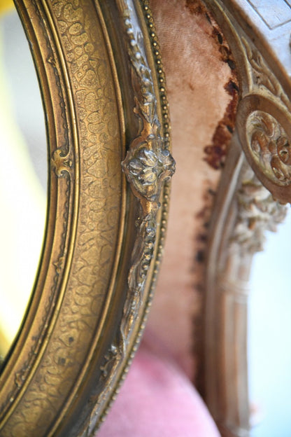 Antique Oval Gilt Mirror