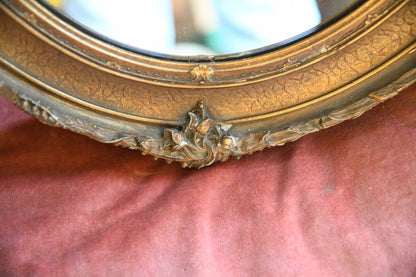 Antique Oval Gilt Mirror