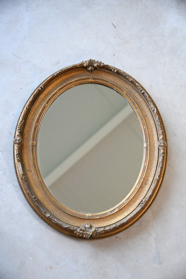 Antique Oval Gilt Mirror