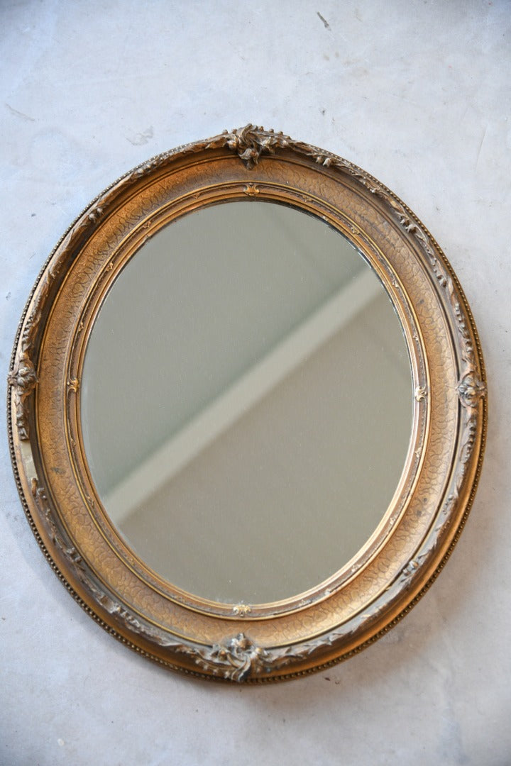 Antique Oval Gilt Mirror