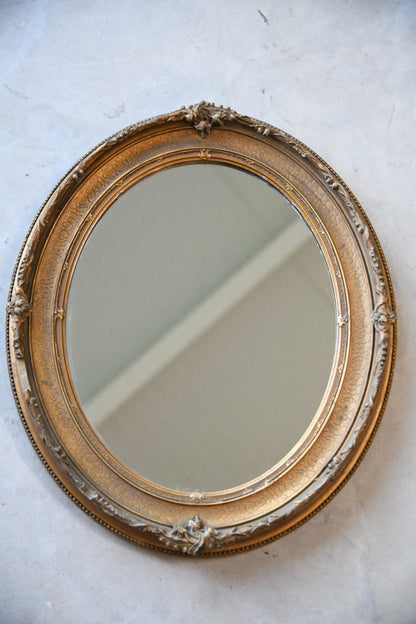 Antique Oval Gilt Mirror