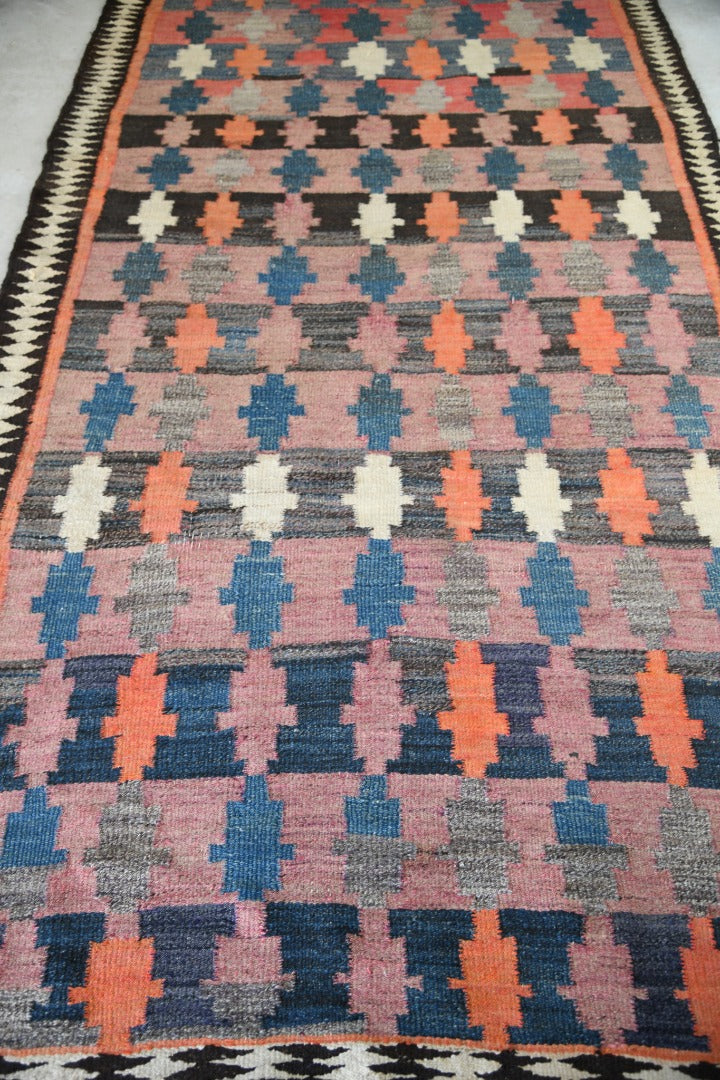 Vintage Woven Wool Kelim Rug