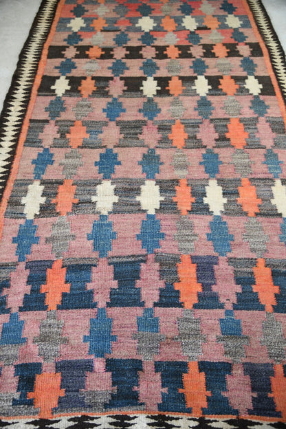 Vintage Woven Wool Kelim Rug