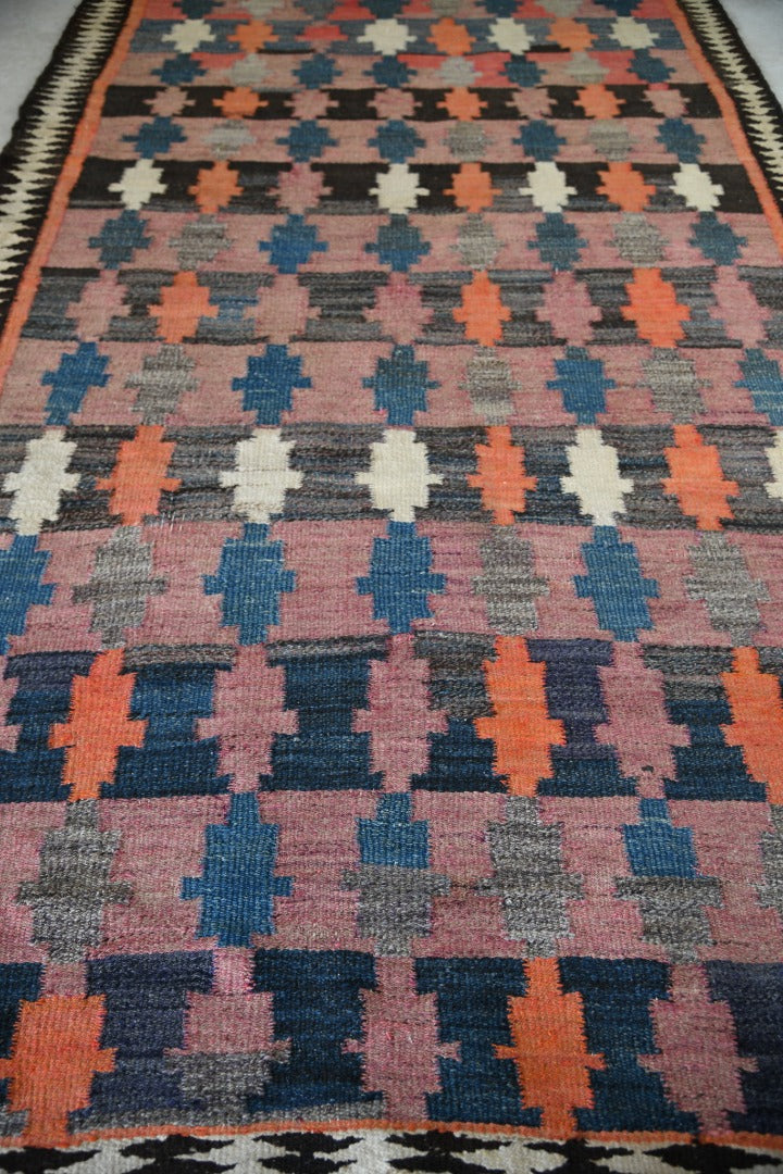 Vintage Woven Wool Kelim Rug