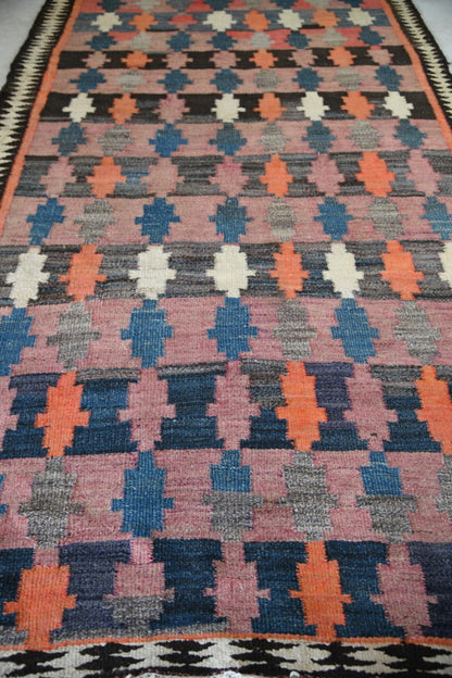 Vintage Woven Wool Kelim Rug