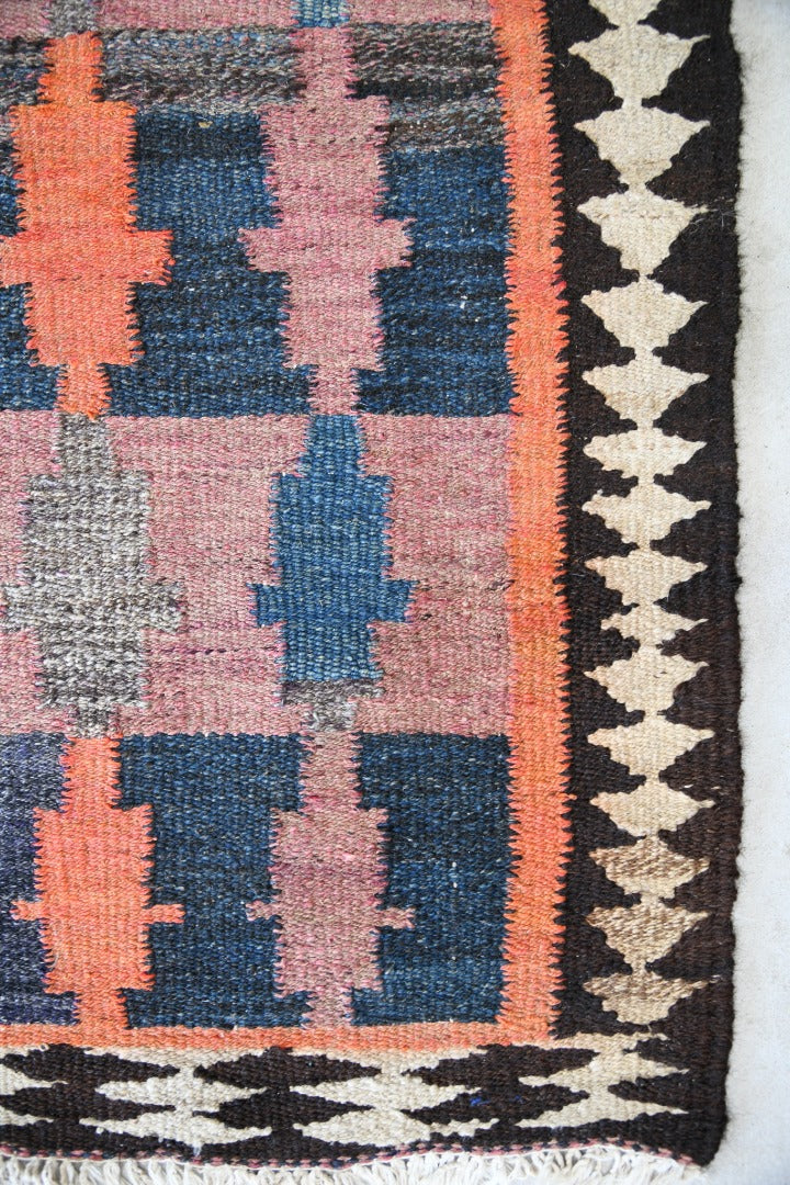 Vintage Woven Wool Kelim Rug