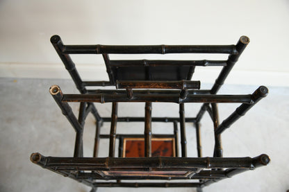 Victorian Bamboo Newspaper Rack