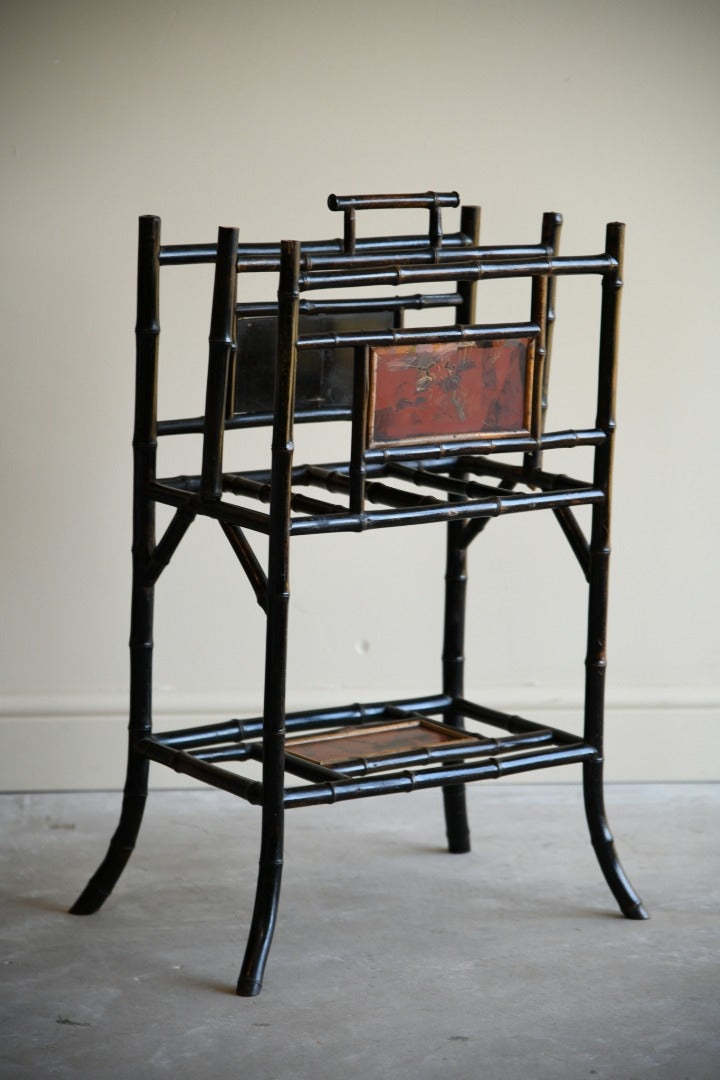 Victorian Bamboo Newspaper Rack