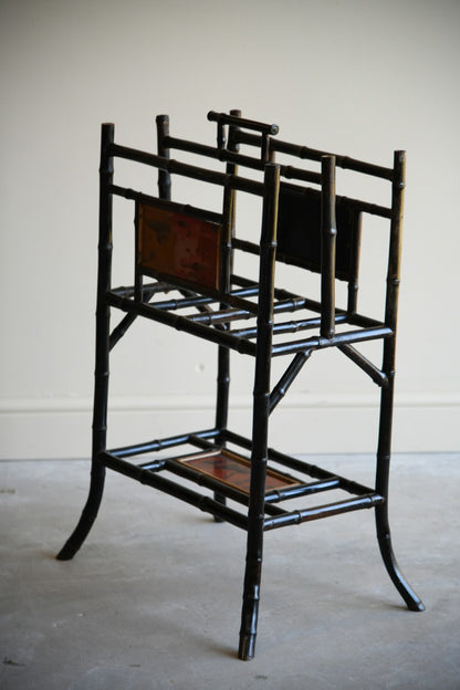 Victorian Bamboo Newspaper Rack