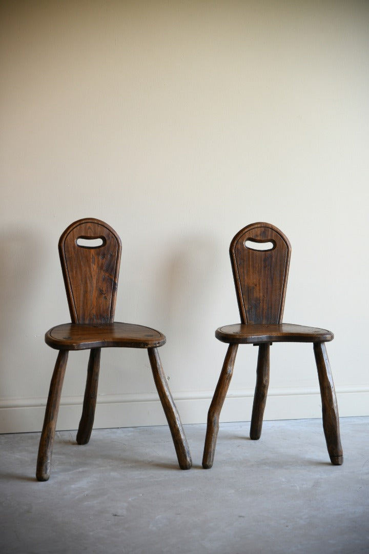 Pair French Vernacular Chairs