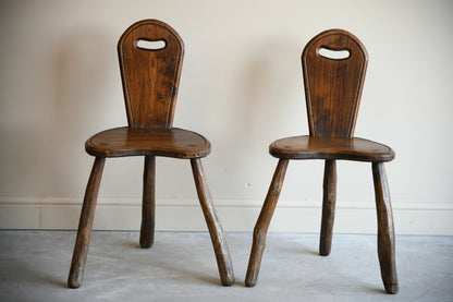 Pair French Vernacular Chairs