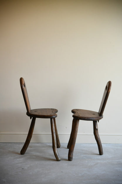 Pair French Vernacular Chairs