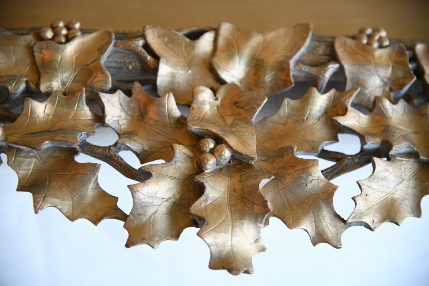 Pierced Holly Leaf Mirror