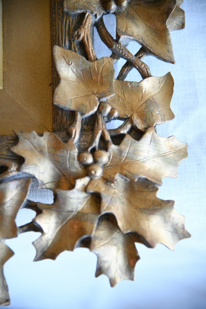 Pierced Holly Leaf Mirror