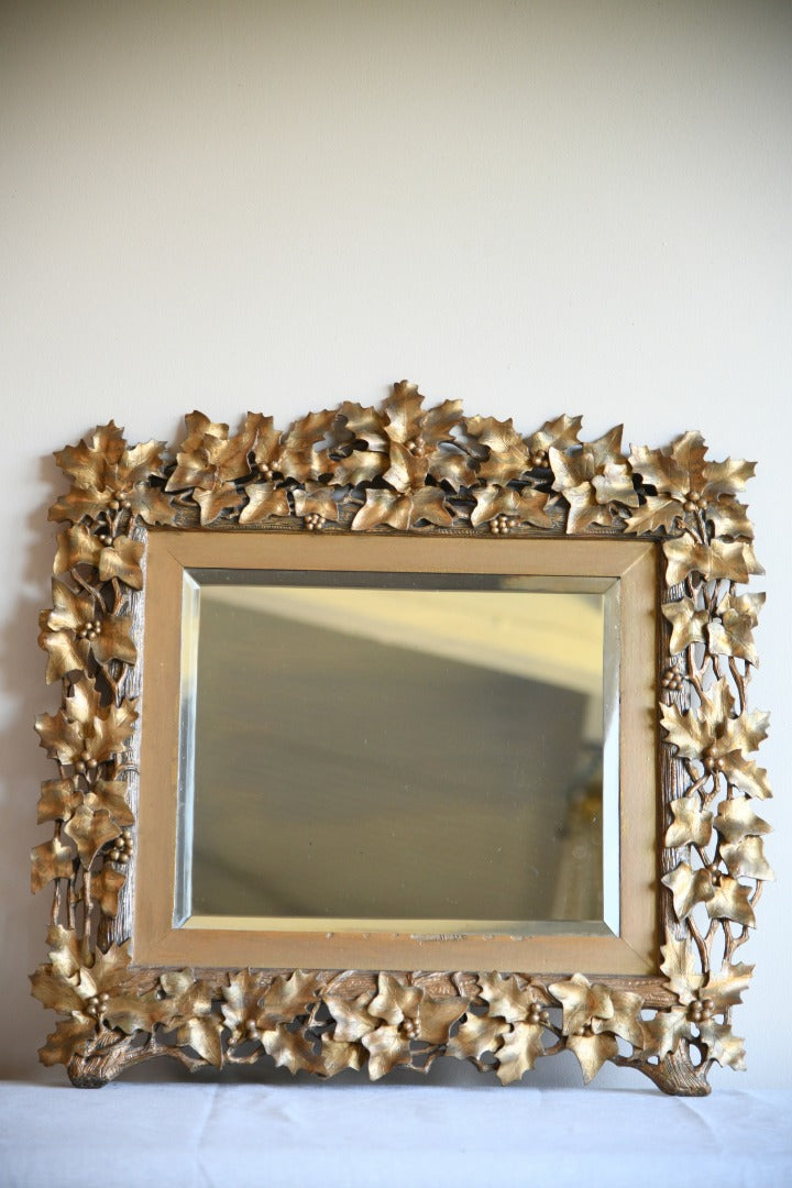 Pierced Holly Leaf Mirror