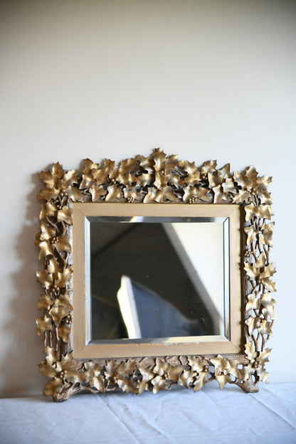 Pierced Holly Leaf Mirror