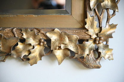 Pierced Holly Leaf Mirror