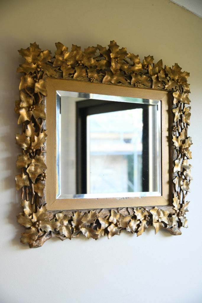 Pierced Holly Leaf Mirror