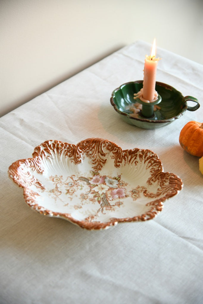 Vintage Ceramic Floral Dish