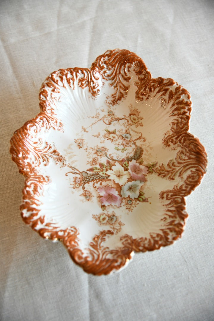 Vintage Ceramic Floral Dish